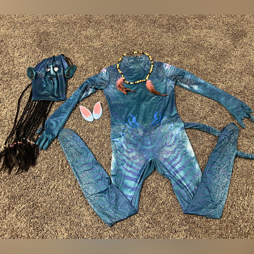 Avatar kids Halloween costume. Size medium. Worn once!